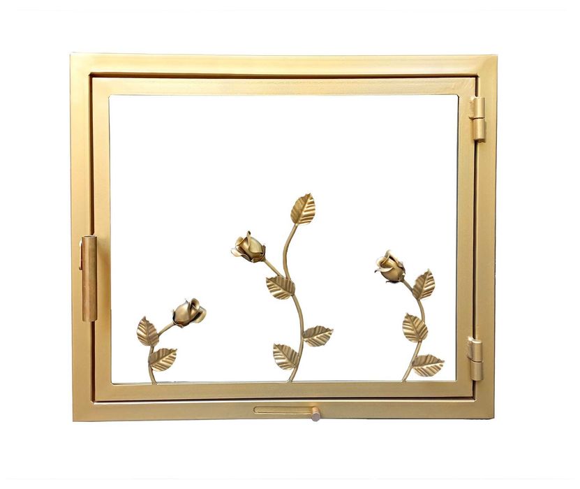 Drzwiczki Ozdobne złote srebrne Kominkowe do Kominka Pieca na WYMIAR!