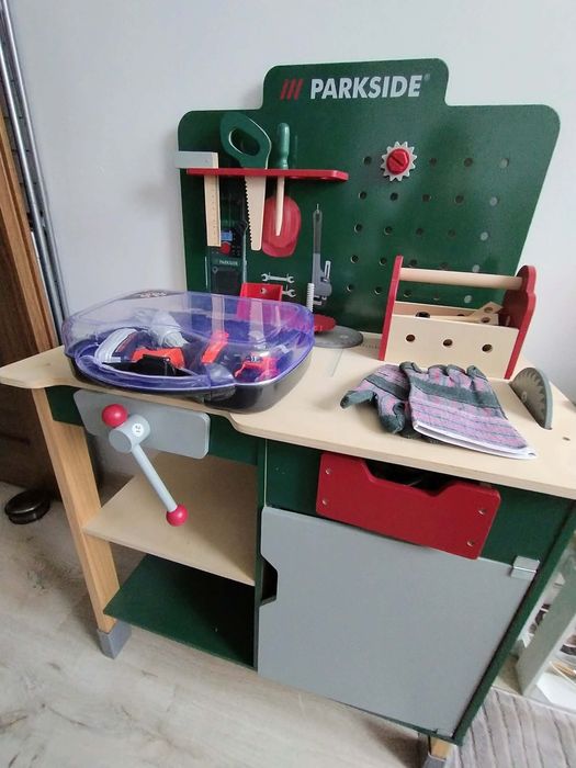Warsztat dla Dzieci drewniany wraz z akcesoriami