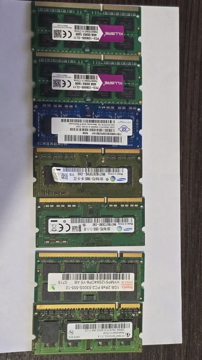 Модуль пам'яті для ноутбука (в асортименті, ціни в описі)