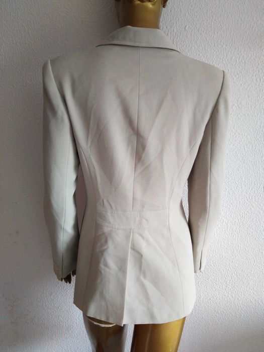 Casaco/Blazer Beje/Creme Lena Gabrielle New York S/8 (Ler Descrição)