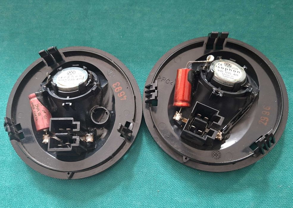 Par de Tweeters vintage VW Isophon JSB 1H0.035.411