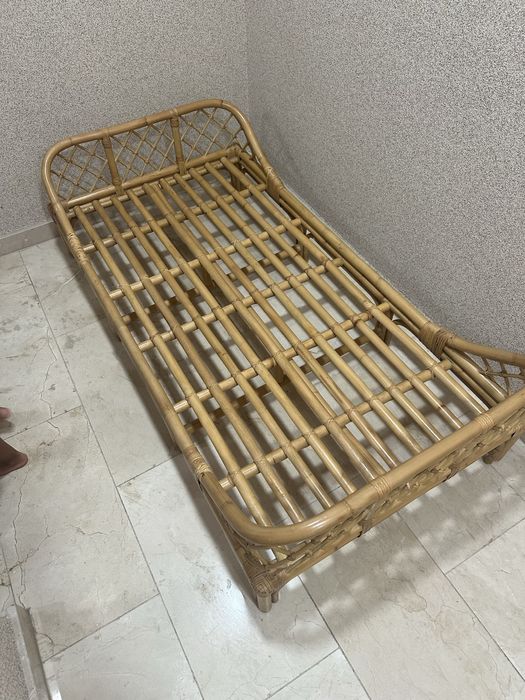 Cama rattan criança