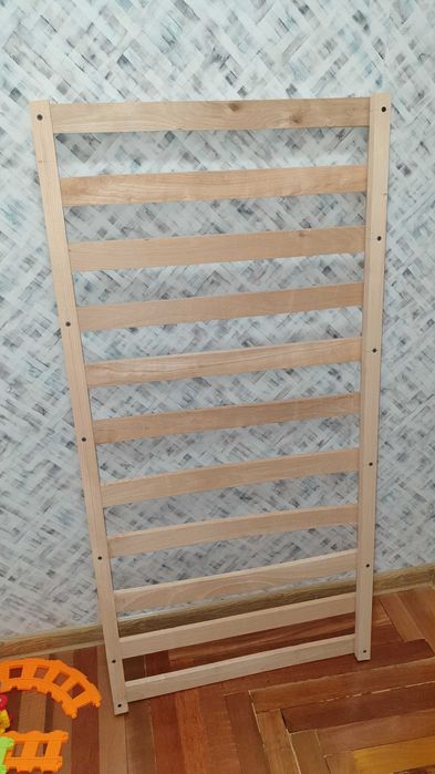 Дитяча кроватка з маятником + ортопедичний матрац з кокосовою основою