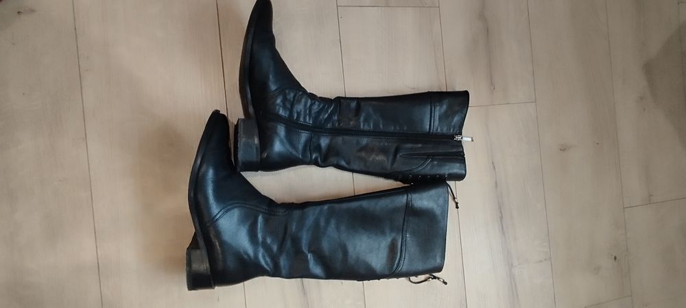 Oficerki Zimowe Buty skórzane Lasocki Oficerki roz 36