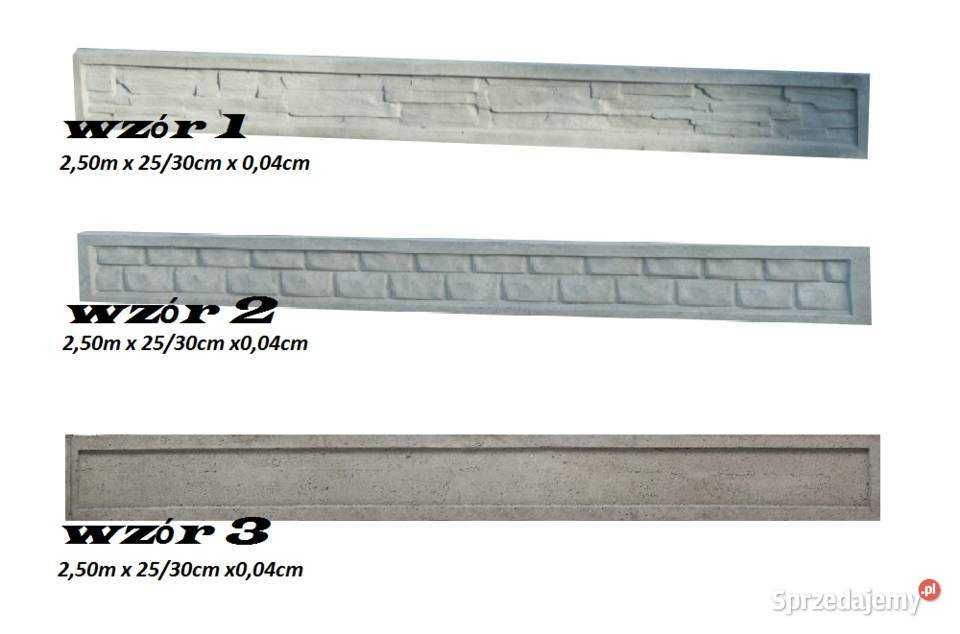 Podmurówka betonowa Panele