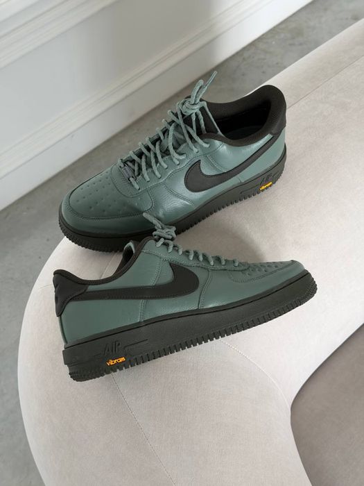 оригинал Nike Air Force 1 Low Gore Tex Vibram Clay Green (HV5953 300) оригінальні зимні нихькі кросівки найк афр форс гортекс шкіряні