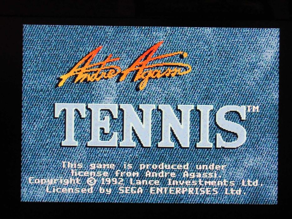Jogo Sega Mega Drive Genesis Andre Agassi Tennis