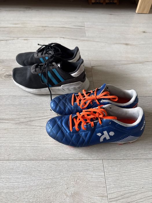 Buty chłopięce adidas roz. 34 i korki Kipsta 34