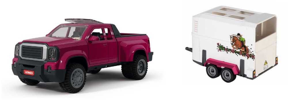 Schleich 42705 Pickup Lakeside z przyczepą NOWY zestaw mieszany