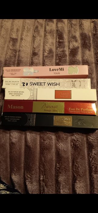 Perfumy zestaw perfum 5 sztuk perfumetki