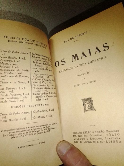 4 livros de eça de queiros de 1944