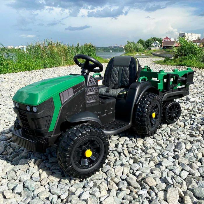 Дитячий Електричний Трактор RAMIZ TITANIUM0925 з Причепом