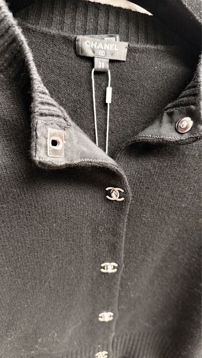 Sweter Chanel Kaszmirowy Czarny/Black