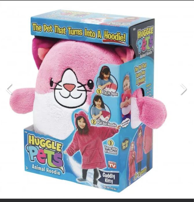 Рожева дитяча іграшка Толстовка трансформер з капюшоном та рукав 3в 1