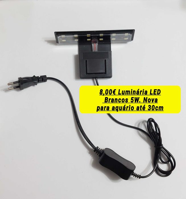 Luminária / calha LED aquário 5W 8W e 10W Esponja filtrante NOVO