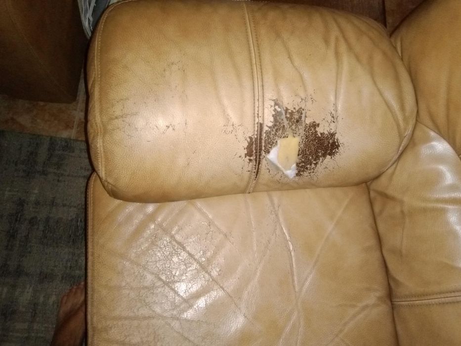 Sofás em pele 3 e 2 pessoas