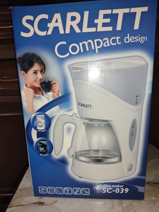 Кавоварка крапельна scarlet sc 039, капельная кофеварка Скарлетт