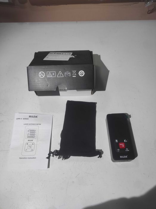 Лазерний далекомір. Лазерный дальномер/Рулетка 50 м.  Hilda 50