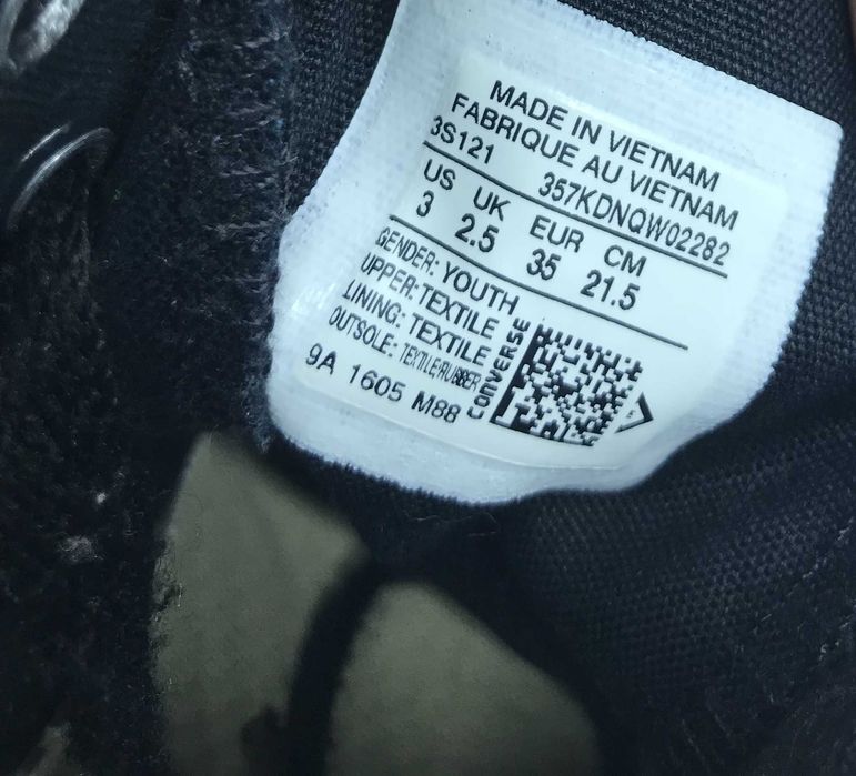 CONVERSE r.35 oryginalne trampki damskie/młodzieżowe stan BDB