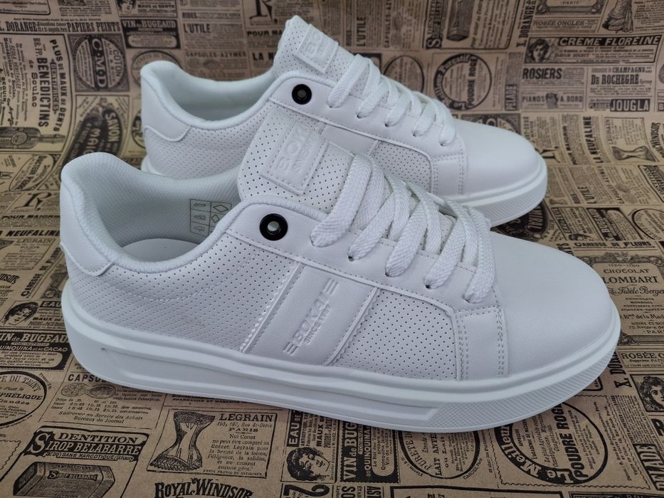 BOKAI фірмові чоловічі білі кеди кросівки белые мужские кеды кроссовки