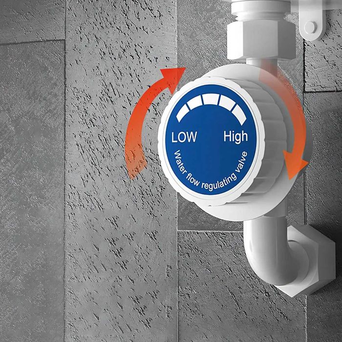 Проточный водонагреватель Delimano RX-021 с душем и экраном, 3500 Вт