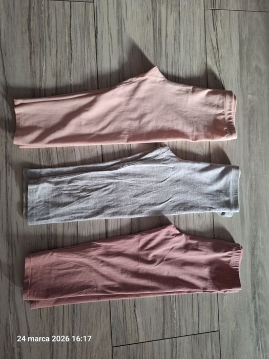 Zestaw 3szt legginsów 3/4  H&M r.134