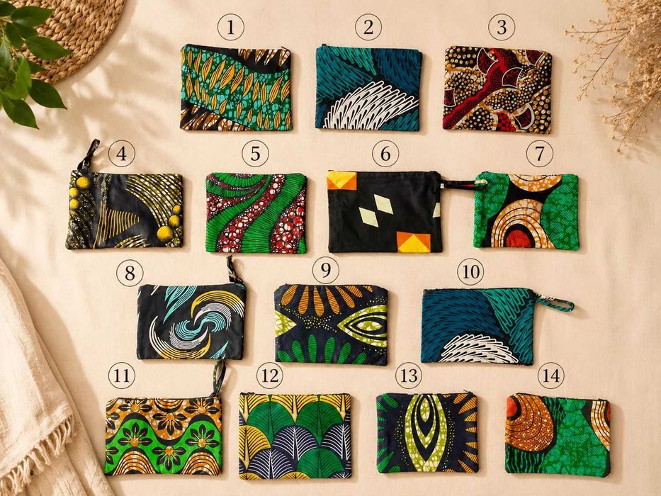 Bolsas tecido africano capulana verão