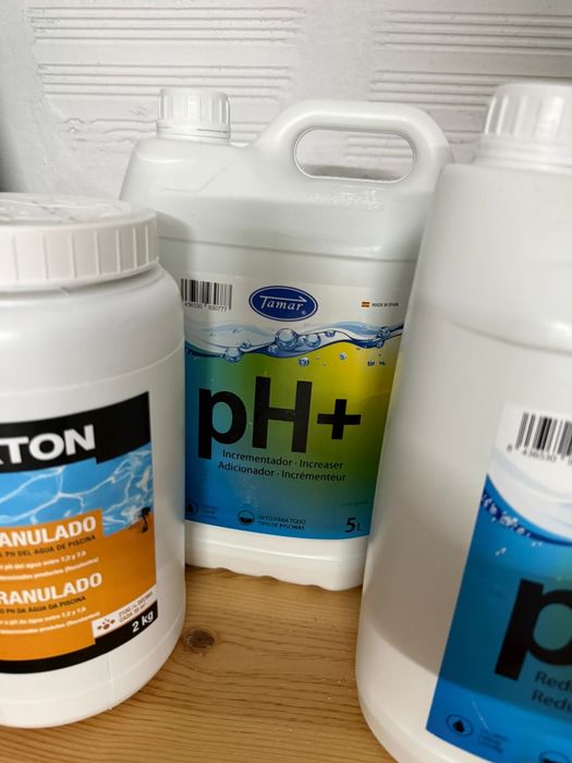 Produtos para Piscina/Jacuzzi (PH+, PH+ granulado e Ph-)