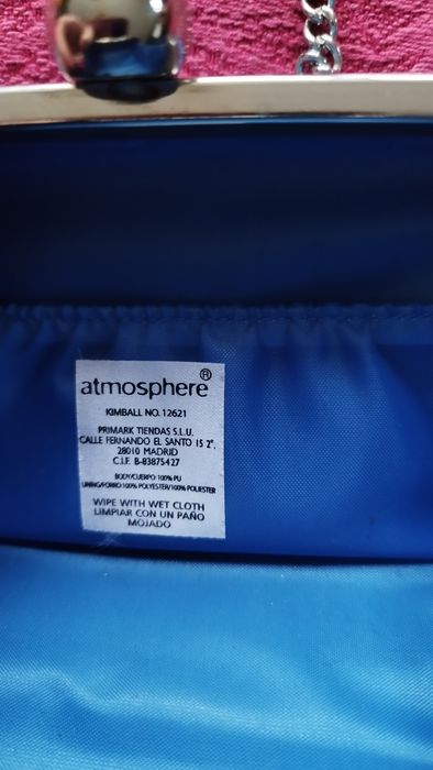 Kopertówka clutch niebieska