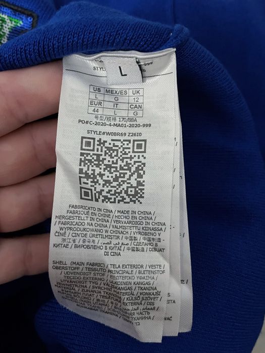 Nowy oryginalny chabrowy/niebieski sweter Guess. Sweter Guess