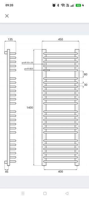 Sprzedam grzejnik łazienkowy