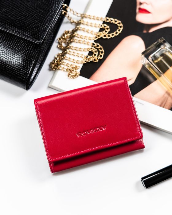 skórzany portfel z zewnętrzną portmonetką - rovicky