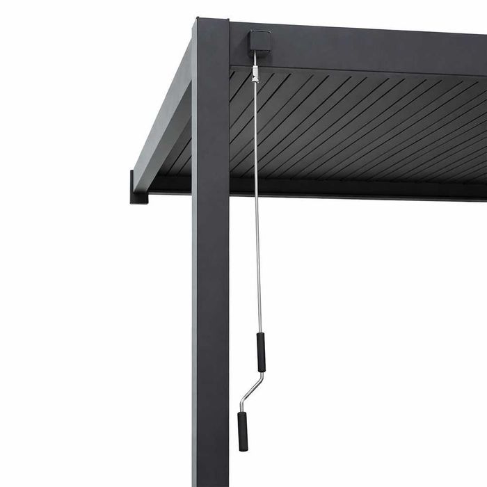 Pergola Tarasowa Premium 111 3 x 4 m Aluminiowa z Regulowanymi Lamelami
