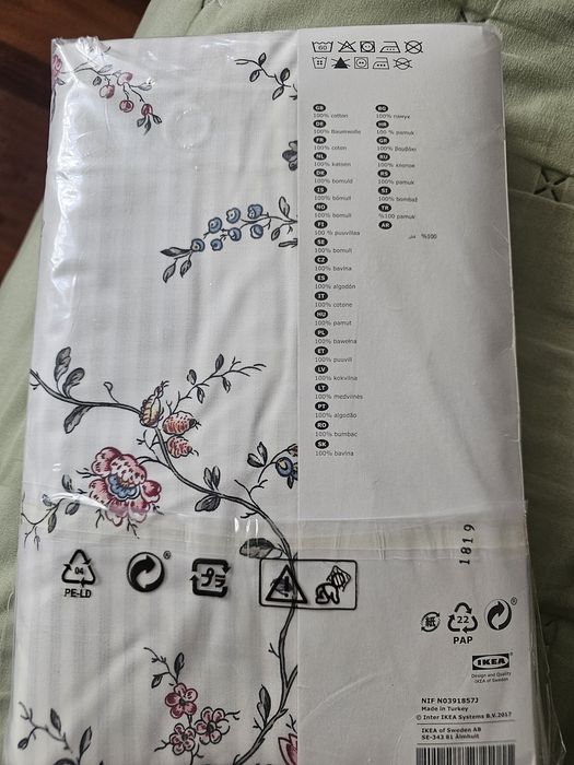 Roupa de cama, Nova, nunca foi usada. Ikea Solteiro.