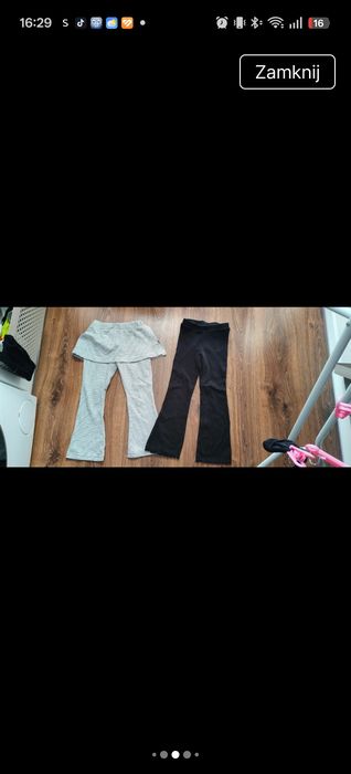 Zestaw mega paka  rozm 110 getry bluzy spódniczki