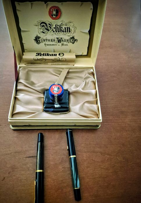Pelikan : 2 Canetas tinta permanente : 1 caneta edição Gunther W