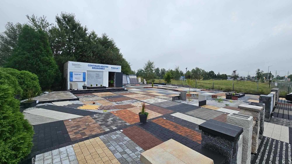 Kostka brukowa AVANTI płukana gr. 6 cm szara, grafit, żółta POLBRUK