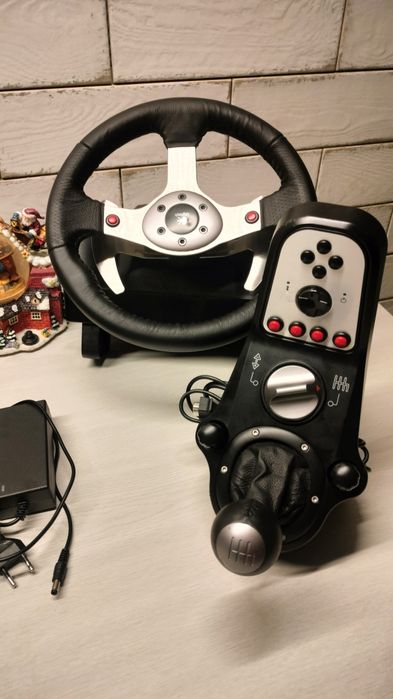 Kierownica Logitech G25 + shifter + pedały+zasilacz. Igła!!!