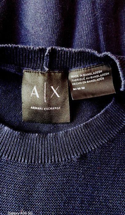 Armani Exchange piękny męski sweterek