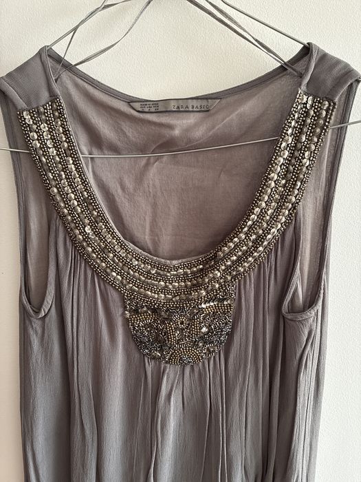 Vestido cinza Zara