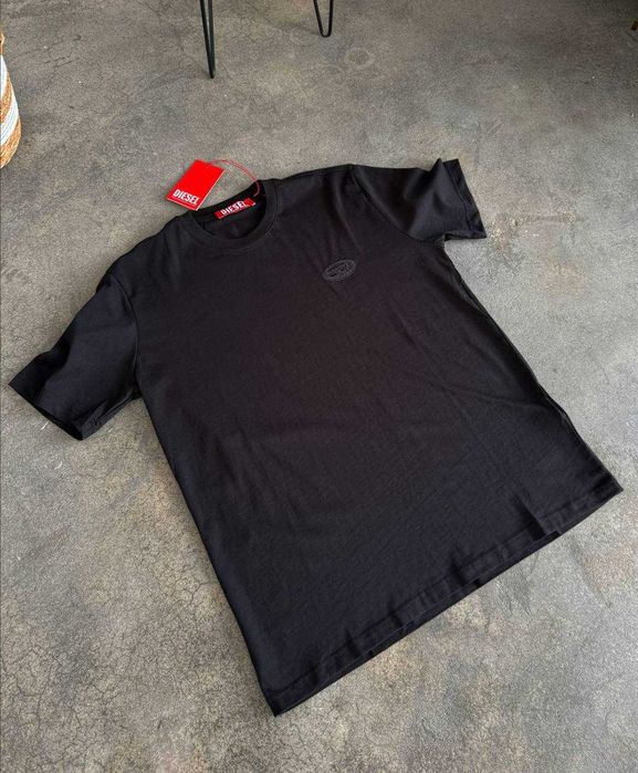 Футболка Diesel T-just black / Диесел черная С М Л ХЛ