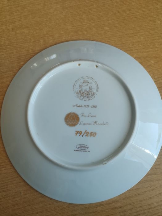 Коллекционная итальянская декоративная тарелка Laveno Mombello, лимит