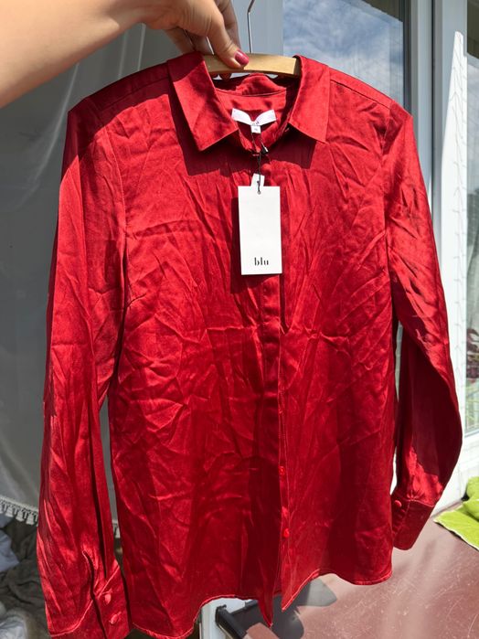 Koszula jedwabna czerwona