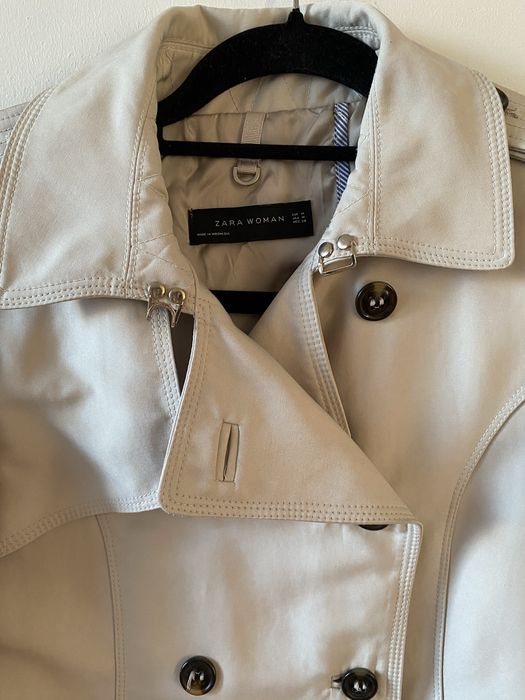 Płaszcz trencz Zara płaszczyk pasek