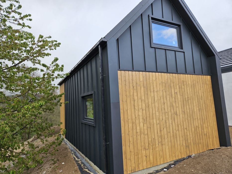 Domek drewniany, domki szkieletowe, modułowy, nowoczesna stodoła