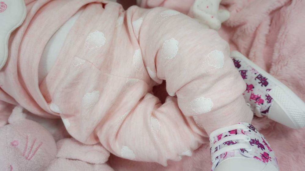 80cm-Komplet Miękkie DRESY Róż SPODNIE BLUZA dla dziewczynki
