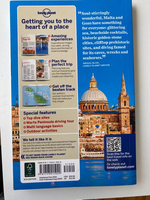 Guia de viagem Lonely Planet Malta e Gozo