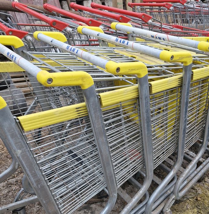 Торгові візки б/у.