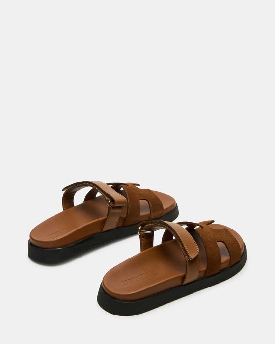 STEVE MADDEN Mayven Camel Suede шльопанці тапки шлепки 36-41рр