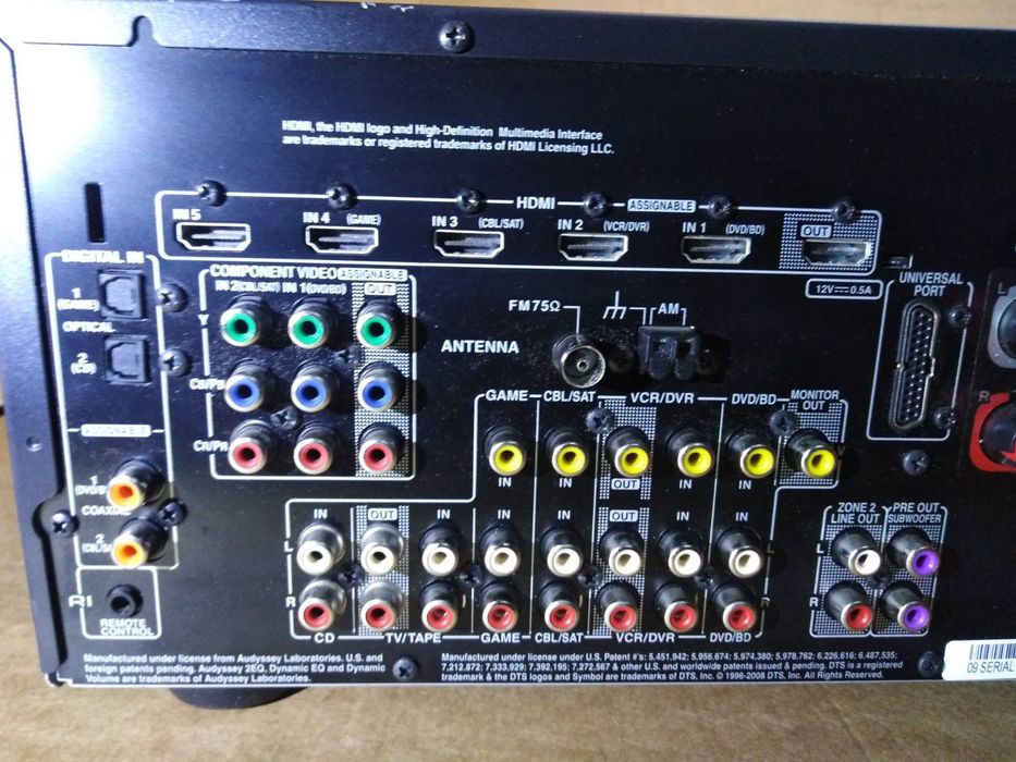 Ресивер АV Onkyo TX-SR607 7.2-канальный  (140 Вт/канал на 6 Ом)